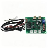 1 Set Pc Fan Motor Speed Controller 4 Wire 2 Channel Pwm Fan Temperature Controller Led Digital Thermostat Dc 12V 24V Heat Sink One Size