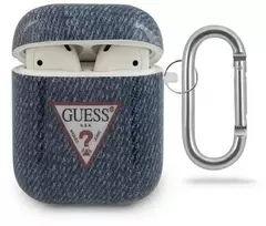 Guess GUACA2TPUJULDB AirPods dėklas, tamsiai mėlynas, Džinsų kolekcija