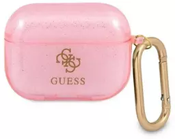 Guess GUAPUCG4GP dėklas AirPods Pro rožinis/rožinis Glitter Collection