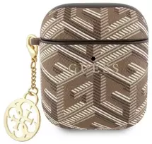 Guess GUA2PGCE4CW dėklas, skirtas AirPods 1/2 - ruda GCube Charm