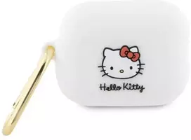 Hello Kitty 3D silikoninis dėklas „Kitty“ galvos forma AirPods Pro 2 (2022/2023) – baltas
