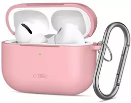 Tech-Protect Silikoninis dėklas su kabliuku AirPods Pro - Rožinis