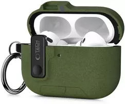 Tech-Protect plonas dėklas su kabliuku AirPods Pro 3 - žalias