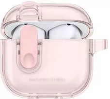 AmazingThing Minimalistinis dėklas, skirtas AirPods 4 – Rožinė