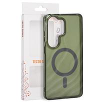 Tecto Shield Desert Mag dėklas, skirtas Samsung Galaxy S26 Ultra, tamsiai alyvuogių spalvos