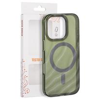 Tecto Shield Desert Mag dėklas, skirtas iPhone 16 Pro 6,3" tamsiai alyvuogių spalvos