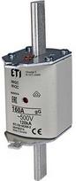 Solar Plus Saugiklis NH2C 160A gG, 500V AC, atjungimo geba 120kA, standartas IEC 60269-1, IEC 60269-2. Su būsenos indikatoriumi.