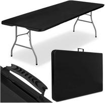 Bipohome IMPRO sulankstomas maitinimo stalas dėkle 240 cm, juodas
