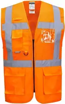 Tinklinė gero matomumo PORTWEST C496 vadovo liemenė, Dydis: L, Pw spalvos: Oranžinis