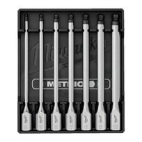 Milwaukee antgalių su šešiakampiu galvute komplektas 4-10 mm 3/8" 7 vnt.