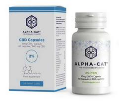 Alpha-CAT CBD kapsulės 60 × 10 mg, 600 mg CBD, 32 g