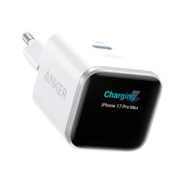 Anker Nano USB-C Fast Charger 45W with Smart Display White