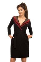 Chalatas moterims Donna Jasmine, juodas, XL