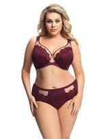 Kelnaitės Gorsenia K 442 Luisse moterims, bordo spalvos, S