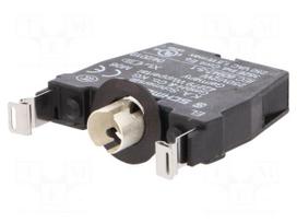 Lamp socket | 22mm | EF | -25÷75°C | Illumin: BA9S,filament lamp | IP20