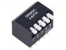 Switch: DIP-SWITCH | Poles number: 5 | OFF-ON | 0.025A/24VDC | Pos: 2