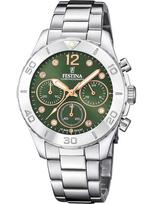 Festina F20603/5 Ladies watch Boyfriend Chronograph 39mm 10ATM - Laikrodis moterims