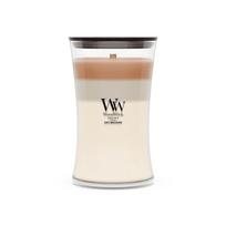 WoodWick Café Macchiato wax candle Cylinder Coffee White, Brown 1 pc(s)