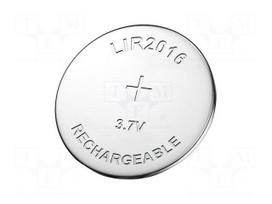 Re-battery: Li-Ion | 2016 | rechargeable battery | 22mAh | 3.7V