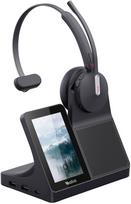 Ausinės Yealink Yealink WH64 Mono Belaidės galvos juostos biuro/telefonų centro USB Type-C Bluetooth Black