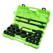 26 VNT. 3/4″ IR 1″ 6 KAMPŲ STANDARTINIŲ SMŪGINIŲ GALVUČIŲ RINKINYS DS1148