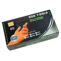 ORANŽINĖS NITRILINĖS PIRŠTINĖS 50 VNT. DĖŽĖJE, DYDIS M DS4002