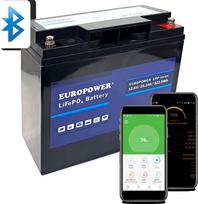 LiFePO4 akumuliatorius EUROPOWER LFP serija 12,8V 25,2Ah Bluetooth (Tarnavimo laikas ~2000 ciklų)