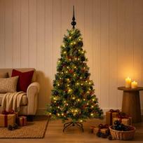Dirbtinė kalėdinė eglutė su rutuliuku 150 cm 150 LED