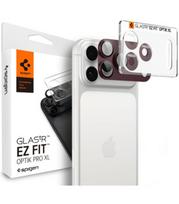 Raudonas (Burgundy) kameros apsauga Apple iPhone 18 Pro Max telefonui "Spigen Optik PRO XL Glas.TR EZ Fit"