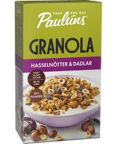 Granola PAULUNS, su lazdyno riešutais, ir datulemis, 450 g
