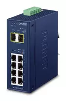 PLANET IP30 Industrial L2/L4 8-Port Managed Switch L2/L4 Gigabit Ethernet (10/100/1000) Blue