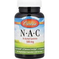 Carlson, NAC, 500 mg, 60 vegetariškų kapsulių
