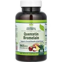 Herbal Secrets, Kvercetino bromelainas, 120 daržovių kapsulių