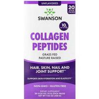 Swanson Vitamins, Kolageno peptidai, be skonio, 20 lazdelių pakelių po 10 g (0,35 uncijos)