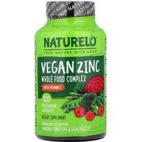 NATURELO, Veganiškas cinkas su vitaminu C, 120 vegetariškų kapsulių