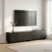 Televizoriaus stovas 180 x 34,5 x 40 cm Juoda Apdirbta mediena