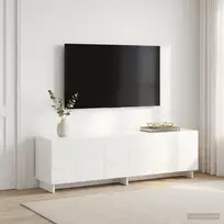 Televizoriaus stovas 140 x 34,5 x 40 cm Itin blizgi balta