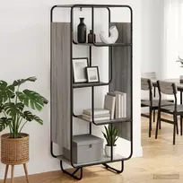 Aukšta spintelė Pilka Sonoma 60 x 37.5 x 144 cm Baldinė plokštė