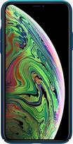 Nillkin Super Frosted Shield - dėklas skirtas Apple iPhone 11 Pro Max su wycięciem na logo Peacock Mėlyna