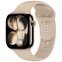 Riešutų spalvos apyrankė Tech-Protect Silicone laikrodžiui Apple Watch 8 / 9 / 10 / 11 / 12 / SE / ULTRA (44 / 45 / 46 / 49 MM)