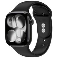 Juoda apyrankė Tech-Protect Silicone laikrodžiui Apple Watch 8 / 9 / 10 / 11 / 12 / SE / ULTRA (44 / 45 / 46 / 49 MM)