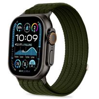 Žalia apyrankė Tech-Protect Nylon Sport laikrodžiui Apple Watch 8 / 9 / 10 / 11 / 12 / SE / ULTRA (44 / 45 / 46 / 49 MM)
