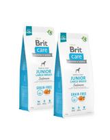 BRIT Care Grain-free Junior Large Breed sausas maistas su lašiša 2x12 kg