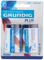Grundig D / R20 1,5 V 4100 mAh cinko baterijos, 2 vnt