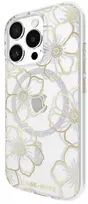 Case-Mate Floral Gems MagSafe - dėklas skirtas Apple iPhone 16 Pro auksinis
