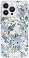 Rifle Paper Clear MagSafe - dėklas skirtas Apple iPhone 14 Pro Max Garden Party Mėlyna