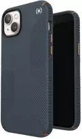 Speck Presidio2 Grip - dėklas skirtas Apple iPhone 15 Plus / 14 Plus su MICROBAN coating Charcoal / Cool Bronze / Slate
