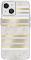 Case-Mate Pearl Stripes MagSafe - dėklas decorated su mother-of-pearl skirtas Apple iPhone 14 / Apple iPhone 13 Pearl Stripes