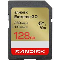 Sandisk Extreme GO atminties kortelė SDSDXGN-128G-GNCIN, 128GB, SDXC, UHS-I, 230MB/s skaitymas, 110MB/s rašymas, U3, V30