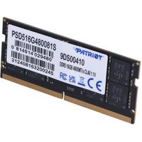 Patriot Memory Signature PSD516G480081S operatyvioji atmintis, 16GB, DDR5, 4800MHz, CL40, 262-pin SO-DIMM, 1x16GB, 1.1V, ECC